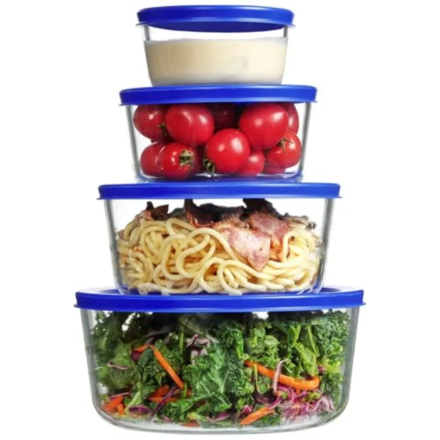 Meal Prep Glass - Lot de 4 bols en verre