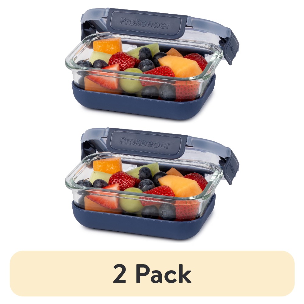 Meal Prep Glass - Lot de 2 récipients de conservation