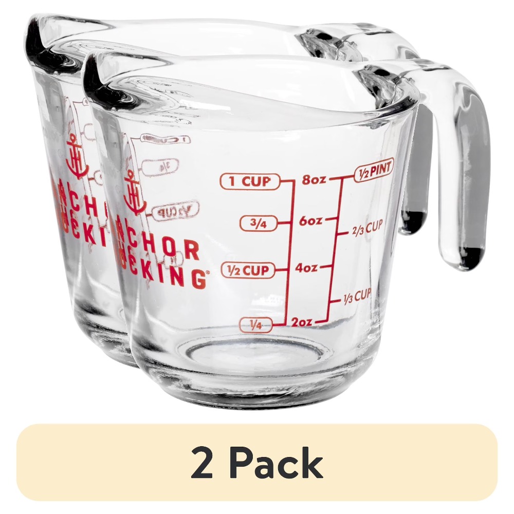 Meal Prep Glass - Ensemble de 2 tasses à mesurer