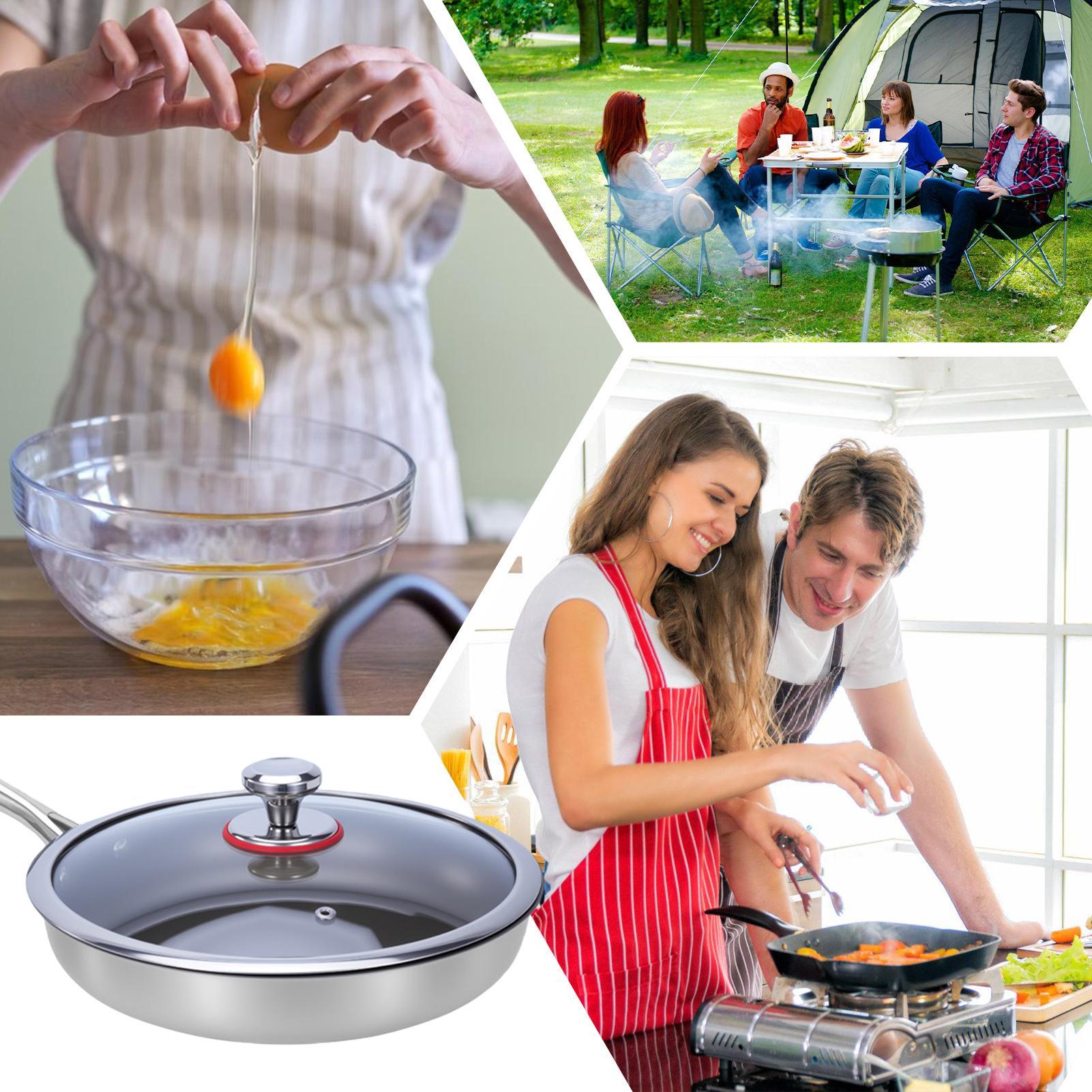 Meal Prep Glass - Poêle de cuisson en titane antiadhésive,
