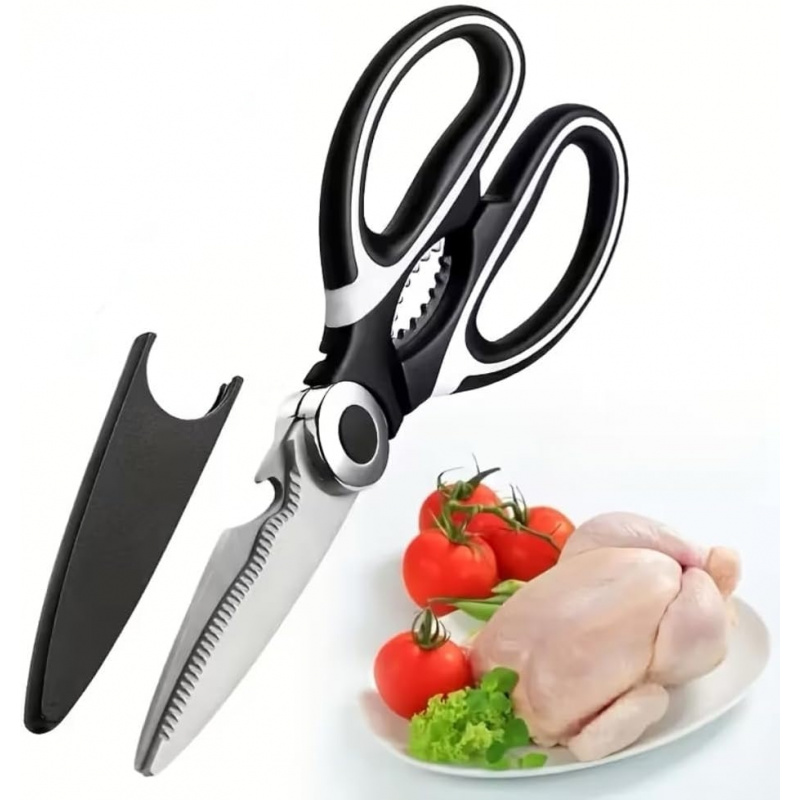 Meal Prep Chicken - Ciseaux de cuisine en acier inoxydable,
