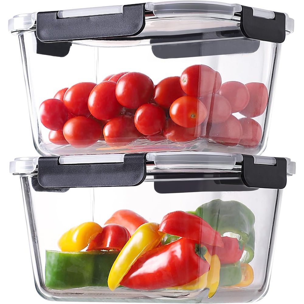 Meal Prep Glass - Ensemble de 4 récipients de conservation
