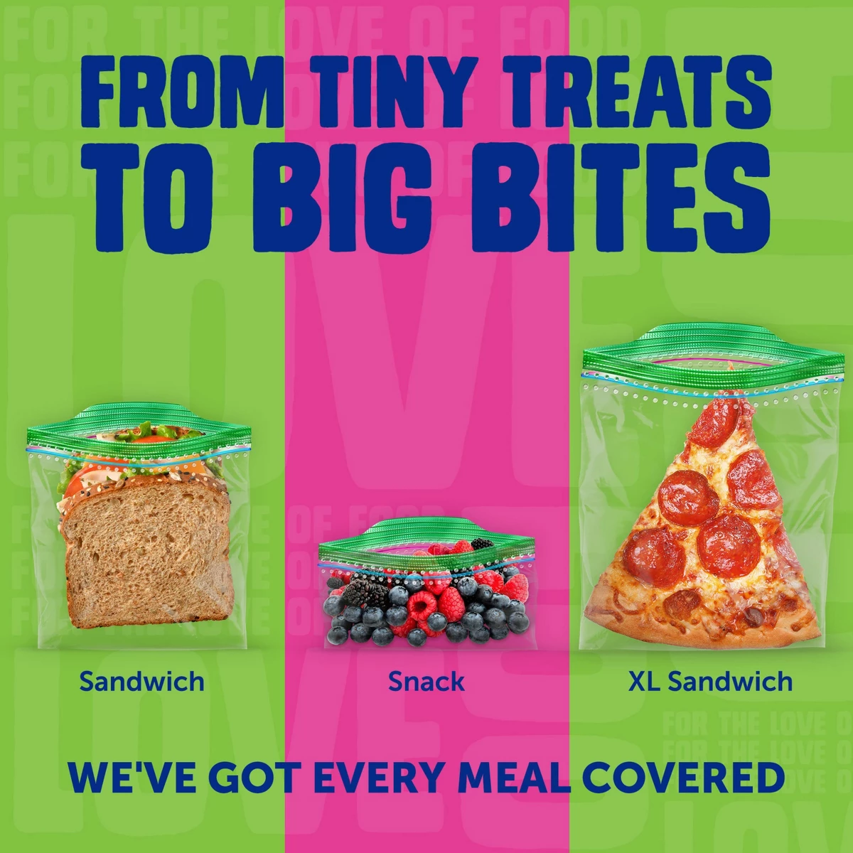 Meal Prep Ziploc Bags - Lot de 225 sachets Ziploc XL