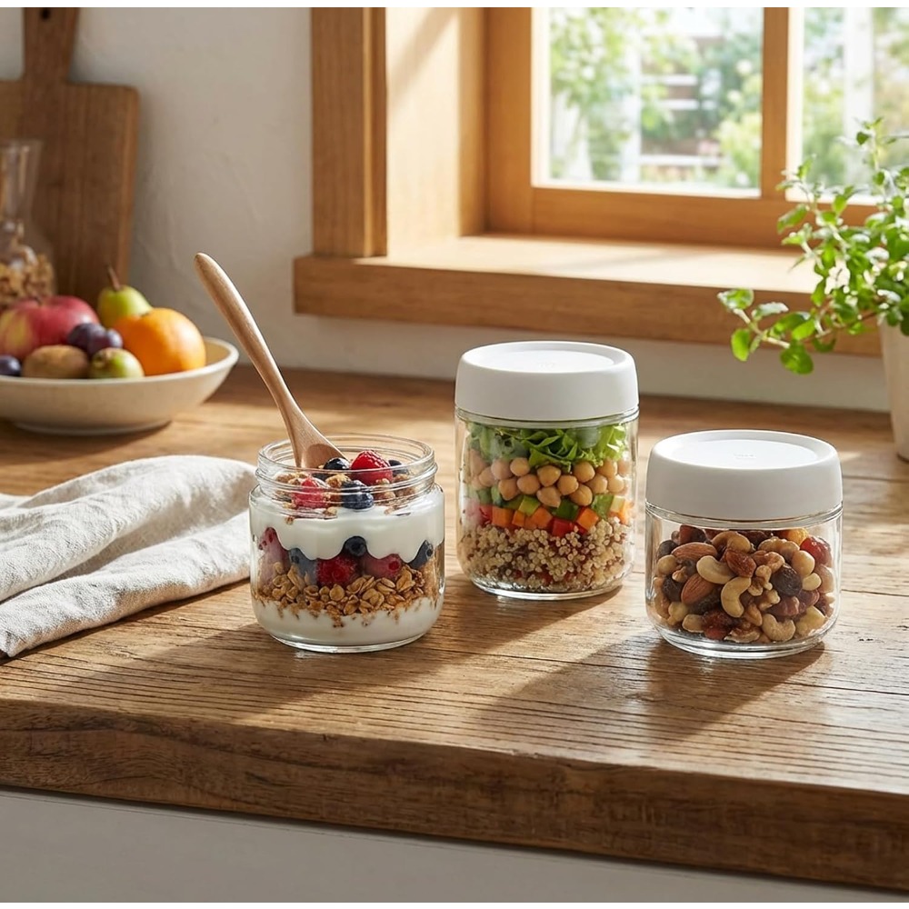 Lot de 3 bocaux en verre de 10 - Meal Prep Glass avis et prix