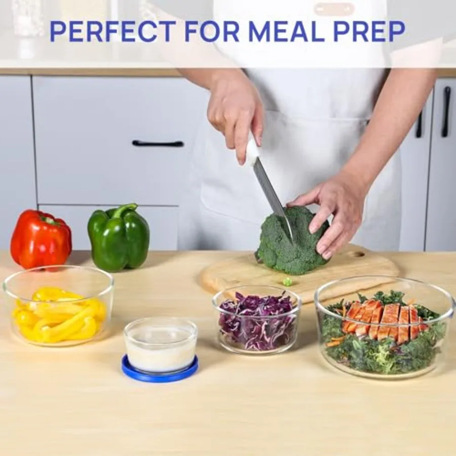 Lot de 4 bols en verre avec co - Meal Prep Glass avis et prix
