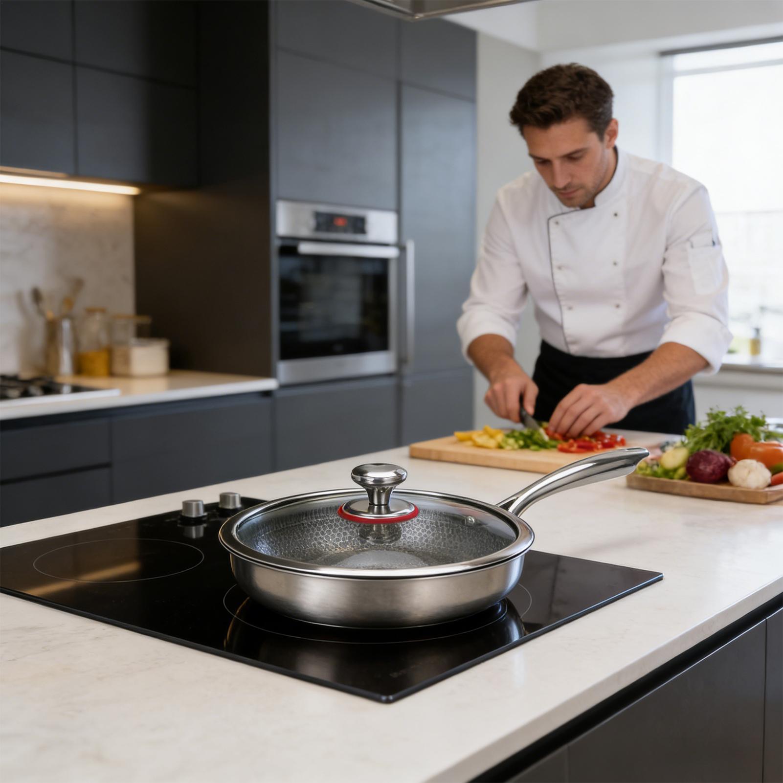 Poêle de cuisson en titane ant - Meal Prep Glass avis et prix