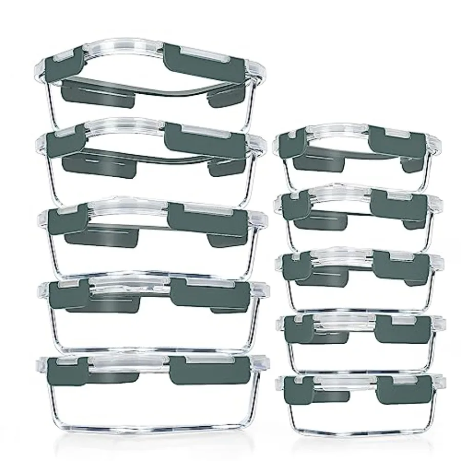 Lot de 10 contenants en verre  - Meal Prep Glass avis et prix