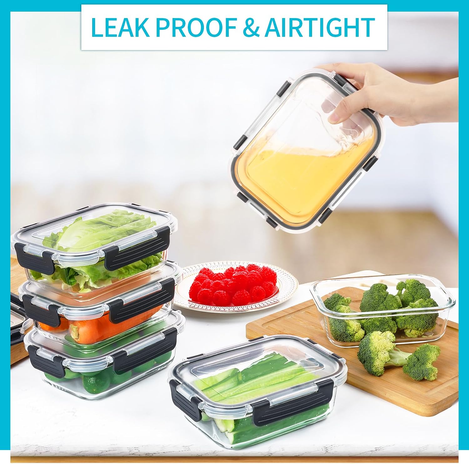 Lot de 10 contenants en verre  - Meal Prep Glass avis et prix