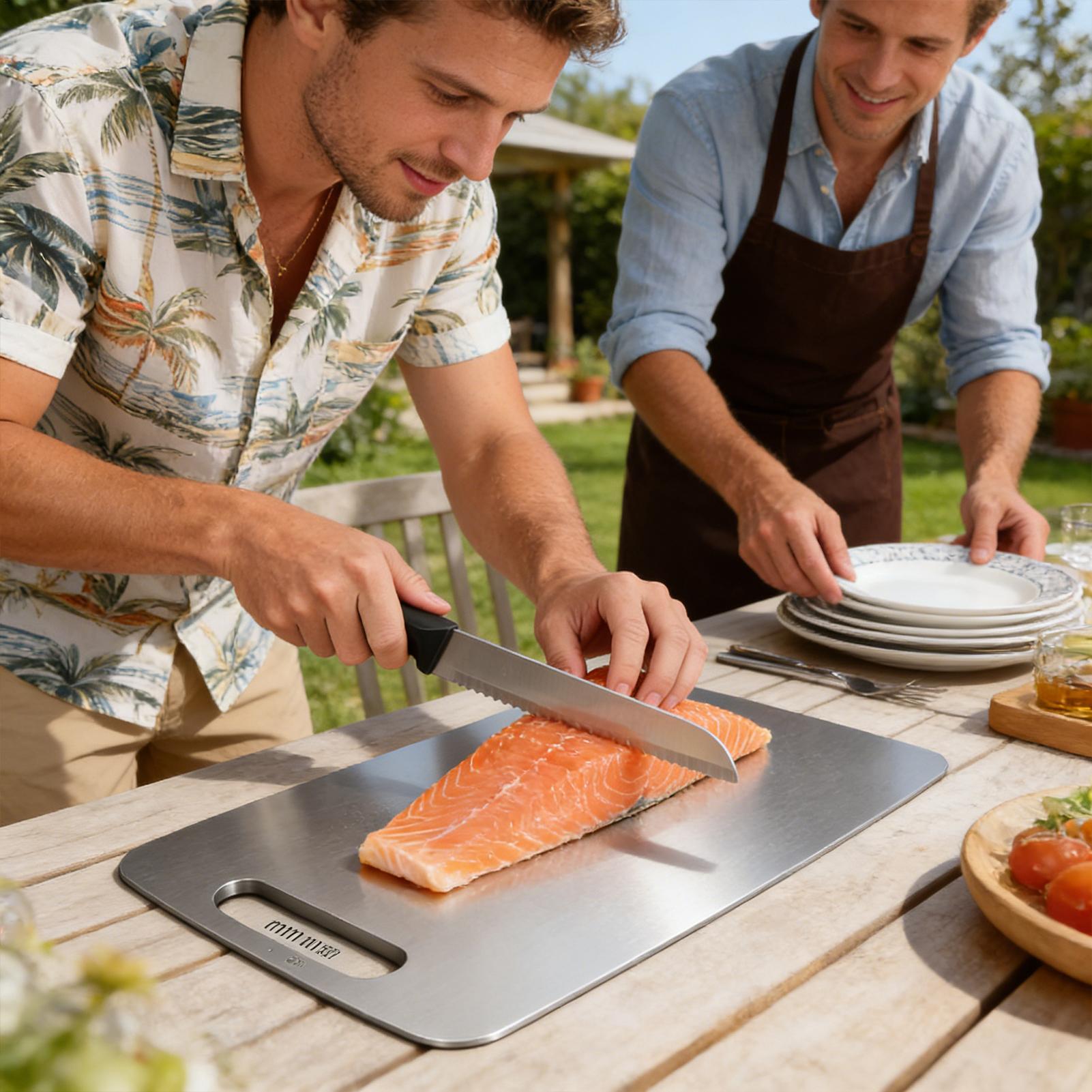 Planche à découper en acier in - Meal Prep Chicken avis et prix