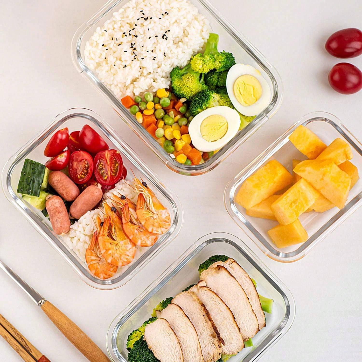 Lot de 10 récipients en verre  - Meal Prep Glass avis et prix