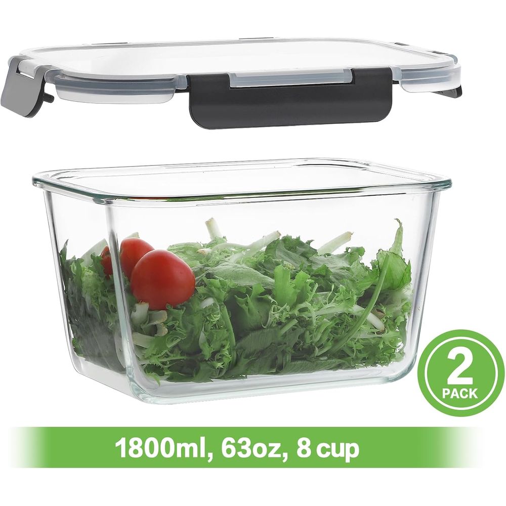Ensemble de 4 récipients de co - Meal Prep Glass avis et prix