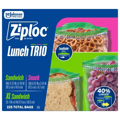 Lot de 225 sachets Ziploc XL p - Meal Prep Ziploc Bags avis et prix